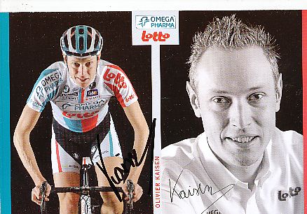 Olivier Kaiser  Belgien  Team Lotto  Autogrammkarte original signiert 
