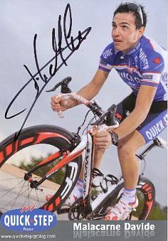 Davide Malacarne  Italien  Team Quick Step Autogrammkarte original signiert 