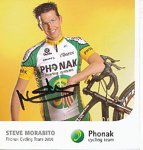 Steve Morabito  Team Phonak  Autogrammkarte original signiert 