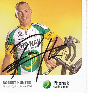 Robert Hunter  Team Phonak  Autogrammkarte original signiert 