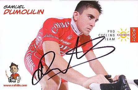 Samuel Dumoulin  Team Cofidis Radsport  Autogrammkarte original signiert 