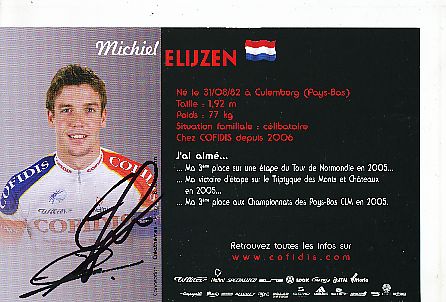Michiel Elijzen  Team Cofidis Radsport  Autogrammkarte original signiert 