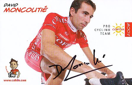 David Moncoutie  Team Cofidis Radsport  Autogrammkarte original signiert 
