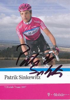 Patrik Sinkewitz   Team Telekom   Radsport  Autogrammkarte original signiert 