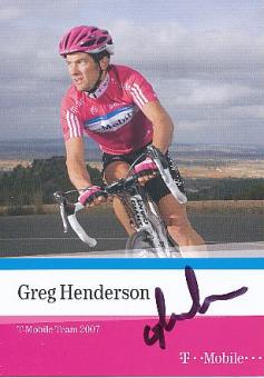 Greg Henderson  Team Telekom   Radsport  Autogrammkarte original signiert 