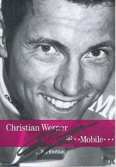 Christian Werner  Team Telekom   Radsport  Autogrammkarte original signiert 