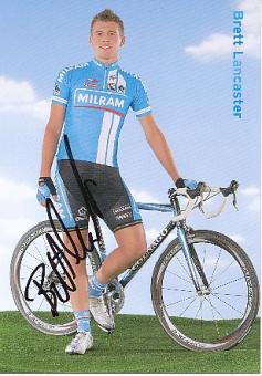 Brett Lancaster  Team Milram   Radsport  Autogrammkarte original signiert 