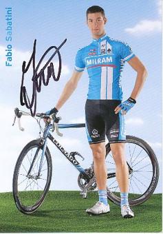 Fabio Sabatini  Team Milram   Radsport  Autogrammkarte original signiert 