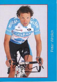 Peter Wrolich  Team Milram   Radsport  Autogrammkarte original signiert 
