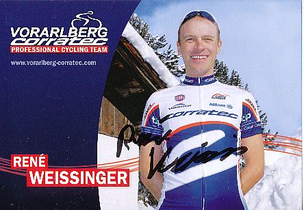 Rene Weissinger  Team Voralberg  Radsport  Autogrammkarte original signiert 