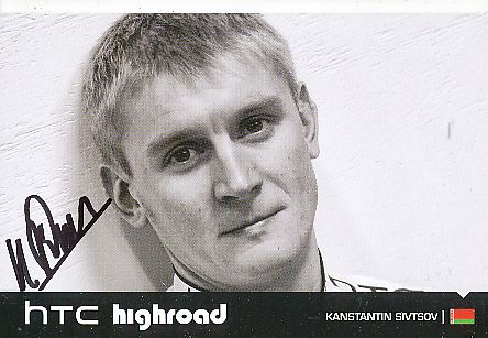Kanstantin Sivtsov  Team HTC Highroad  Radsport  Autogrammkarte original signiert 