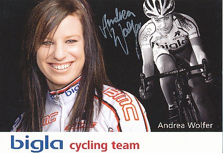 Andrea Wolfer   Bigla Cycling Team   Radsport  Autogrammkarte original signiert 