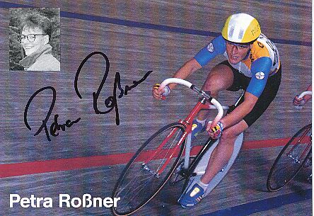 Petra Roßner  Radsport  Autogrammkarte original signiert 