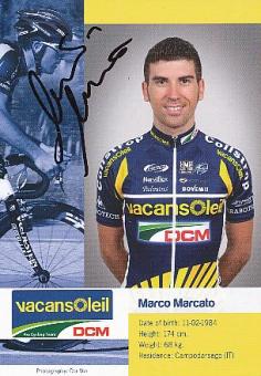 Marco Marcalo  Team Vacansoleil DCM  Radsport  Autogrammkarte original signiert 