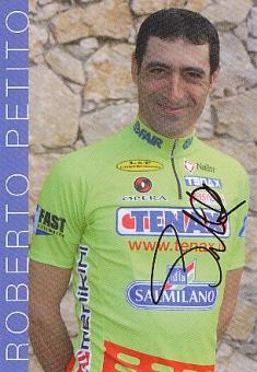 Roberto Petito  Team Tenax  Radsport  Autogrammkarte original signiert 