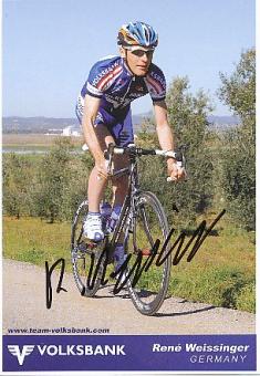 Rene Weissinger  Team Volksbank  Radsport  Autogrammkarte original signiert 