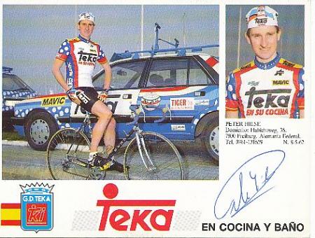 Peter Hilse   Radsport  Autogrammkarte original signiert 