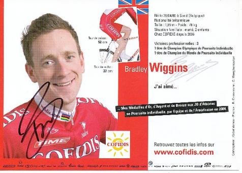 Bradley Wiggins  Team Cofidis   Radsport  Autogrammkarte original signiert 