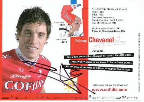 Sylvain Chavanel  Team Cofidis   Radsport  Autogrammkarte original signiert 