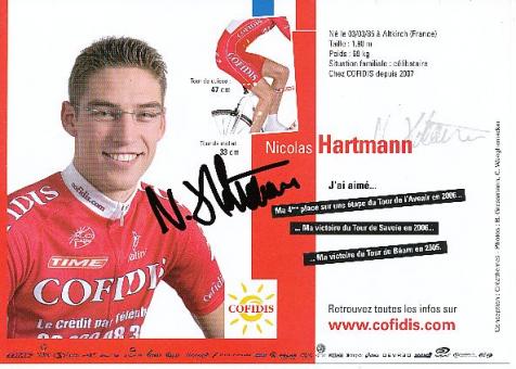 Nicolas Hartmann  Team Cofidis   Radsport  Autogrammkarte original signiert 