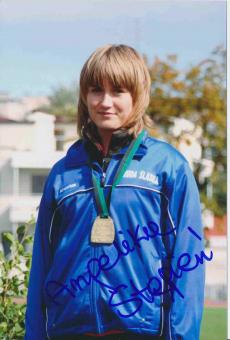 Angelika Stepien   Leichtathletik Autogramm Foto original signiert 