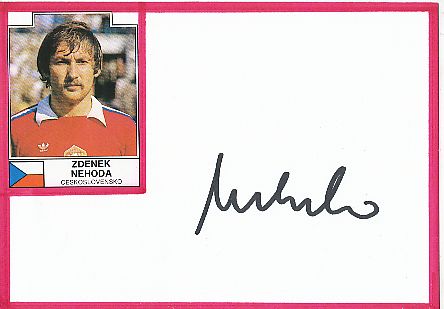 Zdenek Nehoda  Tschechien  EM 1976  Fußball Autogramm Karte  original signiert 