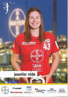 Jennifer Rode  2017/2018 Bayer 04 Leverkusen  Frauen Handball Autogrammkarte original signiert 