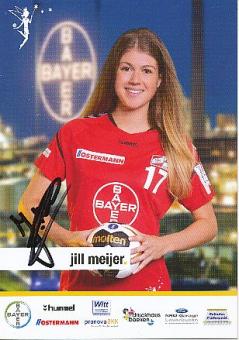 Jill Meijer  2017/2018 Bayer 04 Leverkusen  Frauen Handball Autogrammkarte original signiert 