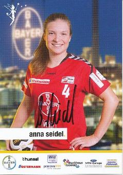 Anna Seidel  2017/2018 Bayer 04 Leverkusen  Frauen Handball Autogrammkarte original signiert 