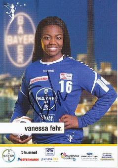 Vanessa Fehr  2017/2018 Bayer 04 Leverkusen  Frauen Handball Autogrammkarte original signiert 