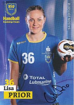 Lisa Prior   2017/2018 Buxtehuder SV  Frauen Handball Autogrammkarte original signiert 