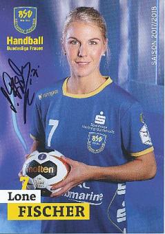 Lone Fischer   2017/2018 Buxtehuder SV  Frauen Handball Autogrammkarte original signiert 