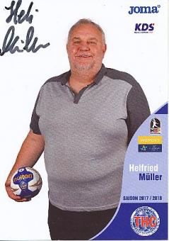 Helfried Müller  2017/2018 Thüringer HC  Frauen Handball Autogrammkarte original signiert 
