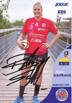 Beate Scheffknecht  2017/2018 Thüringer HC  Frauen Handball Autogrammkarte original signiert 