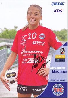 Alexandra Mazzucco  2017/2018 Thüringer HC  Frauen Handball Autogrammkarte original signiert 