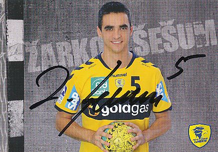 Zarko Sesum  Rhein Neckar Löwen  Handball Autogrammkarte original signiert 