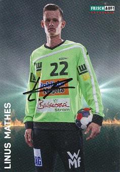 Linus Mathes  Frisch auf Göppingen  Handball Autogrammkarte original signiert 