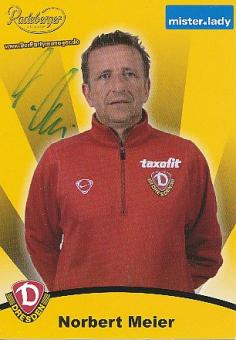 Norbert Meier  2007/2008  Dynamo Dresden  Fußball Autogrammkarte original signiert 