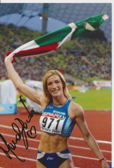 Manuela Levorato  Italien  Leichtathletik Autogramm Foto original signiert 