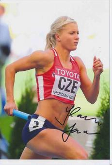 Jana Slaninova  Tschechien  Leichtathletik Autogramm Foto original signiert 