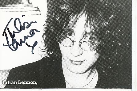 Julian Lennon  Musik Autogramm Foto original signiert 