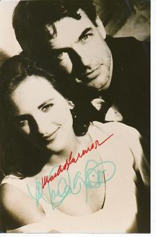 Marlee Matlin & Mark Harmon  Film + TV Autogramm Foto original signiert 