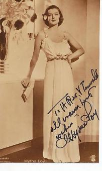 Myrna Loy † 1993  Film + TV Autogramm Foto original signiert 