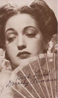 Dorothy Lamour † 1996  Film + TV Autogramm Foto original signiert 