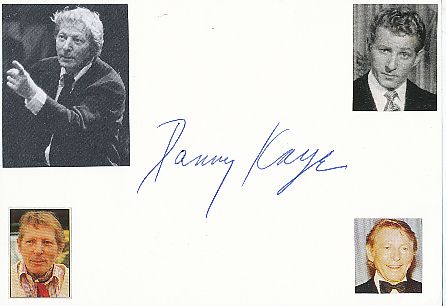 Danny Kaye † 1987  Film+ TV  Autogramm Karte original signiert 