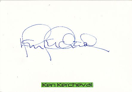 Ken Kercheval † 2019  Film+ TV  Autogramm Karte original signiert 
