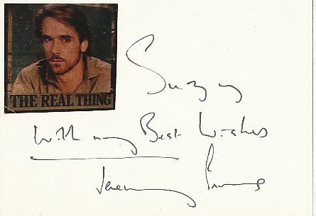 Jeremy Irons  Film+ TV  Autogramm Karte original signiert 