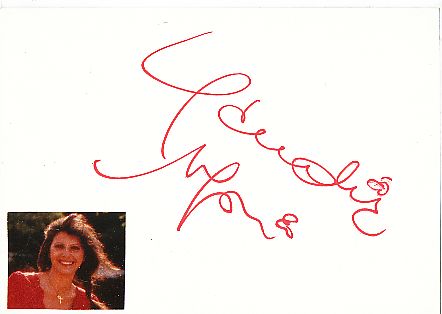 Claudia Mori  Film+ TV  Autogramm Karte original signiert 
