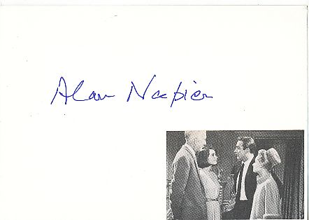 Alan Napier † 1988  Film & TV Autogramm Karte original signiert 