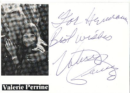 Valerie Perrine  Film+ TV  Autogramm Karte original signiert 